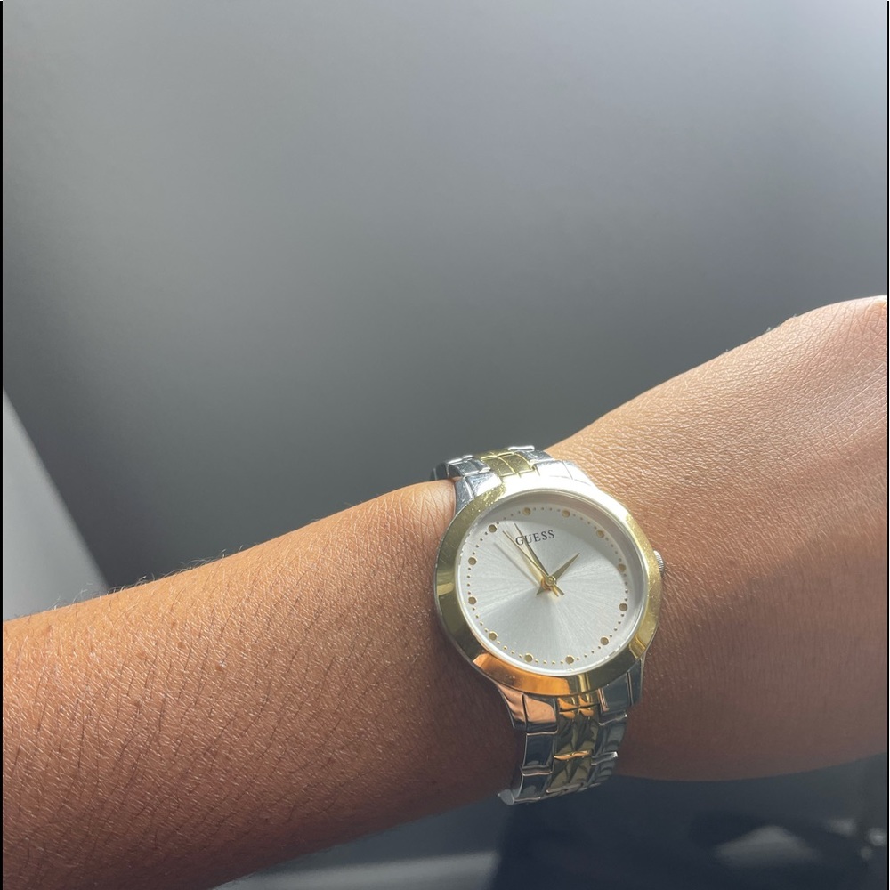 Petite two tone Guess watch